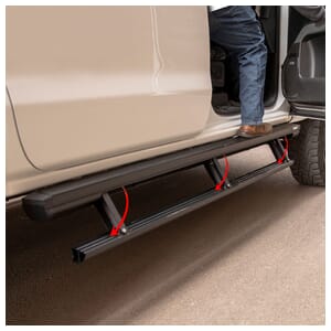 Aries ActionTrac 83.6" Powered Running Boards, Select Toyota Tundra Extended Cab - 3047952