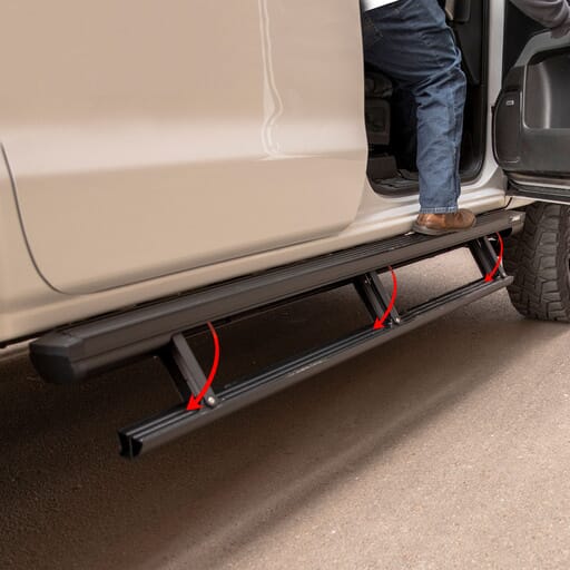 Aries ActionTrac 83.6" Powered Running Boards, Select Jeep Gladiator - 3047975