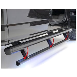 Aries ActionTrac 87.6" Powered Running Boards, Select Ford F-Series Crew Cab - 3048321
