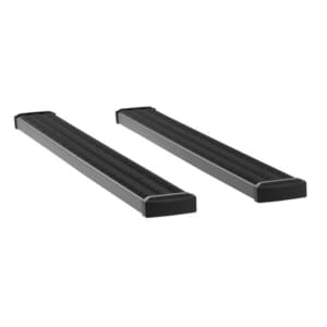 Grip Step 7" x 78" Black Aluminum Running Boards, Select Silverado, Sierra