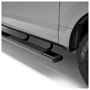 Aries 6" x 53" Black Aluminum Oval Side Bars, Select Ford F-Series - 4445028