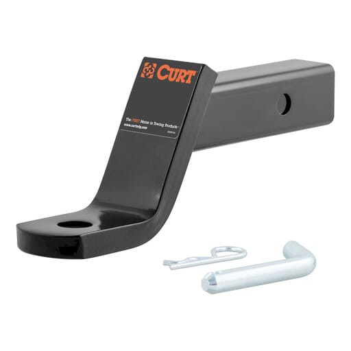 Curt Class 3 Ball Mount with Pin (2" Shank, 7,500 lbs., 4" Drop, 8-1/4" Long, in Box) - 45052