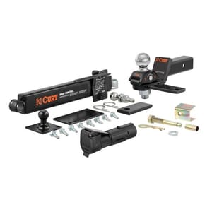 Curt RV Towing Starter Kit (Cushion Hitch, Sway Control, Echo Brake Controller) - 45190