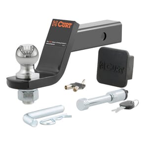 Curt Towing Starter Kit with 2" Ball (2" Shank, 7,500 lbs, 4" Drop) - 45554