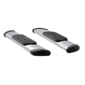 Regal 7 Polish Stainless 60" Oval Steps, XD Brackets, Select Ford F-Series Reg.