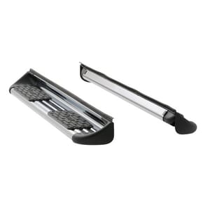 Polished Stainless Steel Side Entry Steps, Select Silverado, Sierra Extended Cab