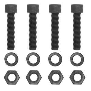 Curt Pintle Mount Hardware Kit (1/2", Grade 8, Black) - 48334