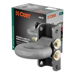 Curt Adjustable Lunette Ring (12,000 lbs., 3" Eye, 7-1/2" Channel Height, Packaged) - 48630