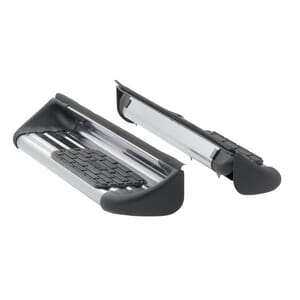 LUVERNE - Polished Stainless Steel Side Entry Steps, Select Ford Super Duty Regular Cab - 489921-579921