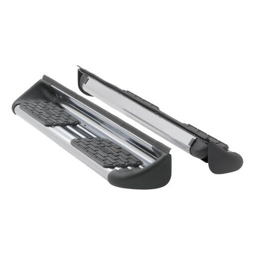 LUVERNE - Polished Stainless Steel Side Entry Steps, Select Ford Super Duty Crew Cab - 489923-579922