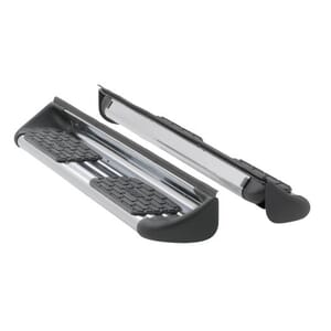 LUVERNE - Polished Stainless Steel Side Entry Steps, Select Ford Super Duty Crew Cab - 489923-579922