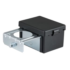 Curt 5" x 3-1/4" x 3-7/8" Lockable Breakaway Battery Case with Metal Bracket - 52029