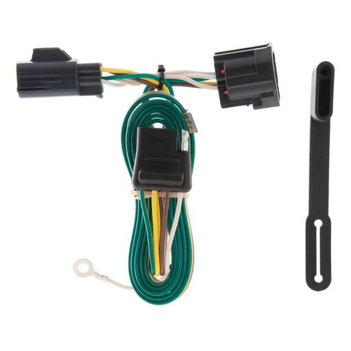 Curt Custom Wiring Harness, 4-Way Flat Output, Select Jeep Wrangler JK - 55124