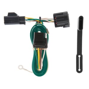 Curt Custom Wiring Harness, 4-Way Flat Output, Select Jeep Wrangler JK - 55124