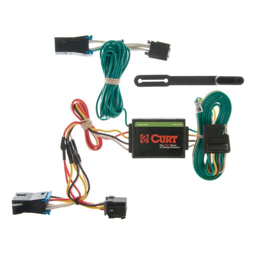 Curt Custom Wiring, 4-Way Flat, Select Chevrolet Express, GMC Savana 1500, 2500, 3500 - 55335
