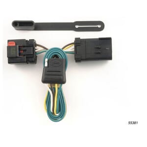 Curt Custom Wiring, 4-Flat, Select Chrysler, Dodge, Jeep, Mitsubishi with Tow Package - 55381