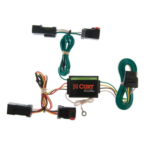 Curt Custom Wiring Harness, 4-Way Flat Output, Select Jeep Liberty - 55382