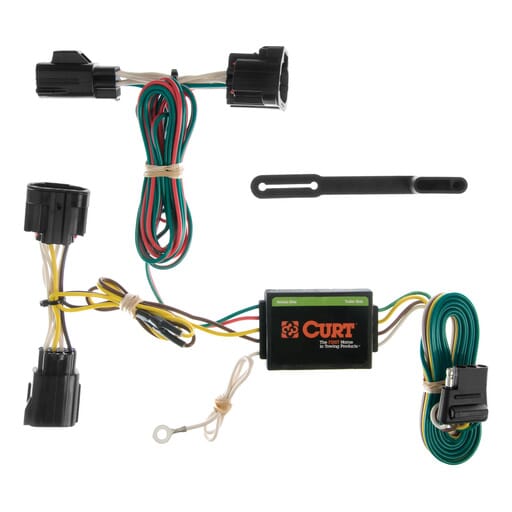 Curt Custom Wiring, 4-Way Flat, Select Jeep Commander, Except Rocky Mountain Edition - 55414
