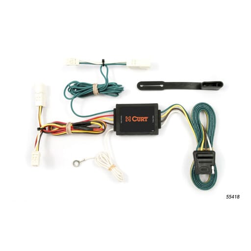 Curt Custom Wiring Harness, 4-Way Flat Output, Select Toyota Sienna - 55418