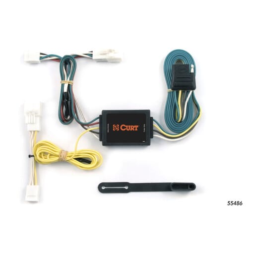 Curt Custom Wiring Harness, 4-Way Flat Output, Select Toyota RAV4 - 55486
