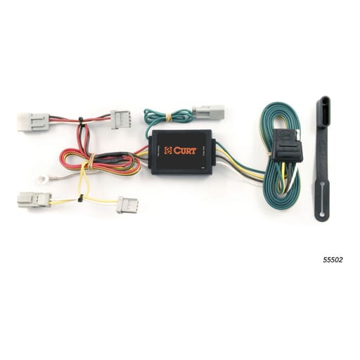 Curt Custom Wiring Harness, 4-Way Flat Output, Select Honda Accord, Acura TSX - 55502
