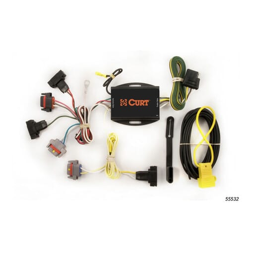 Curt Custom Wiring Harness, 4-Way Flat Output, Select Chrysler PT Cruiser - 55532