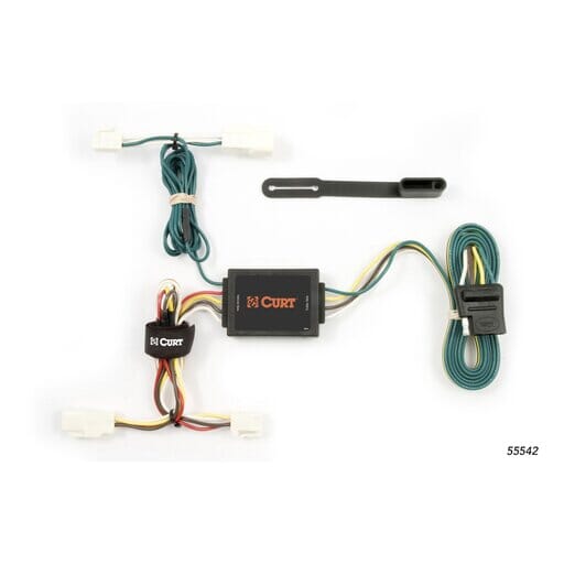 Curt Custom Wiring Harness, 4-Way Flat Output, Select Toyota Corolla Sedan - 55542
