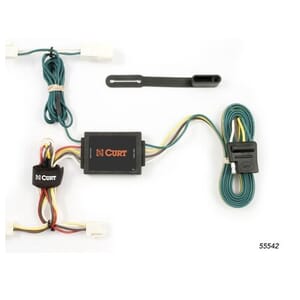 Curt Custom Wiring Harness, 4-Way Flat Output, Select Toyota Corolla Sedan - 55542