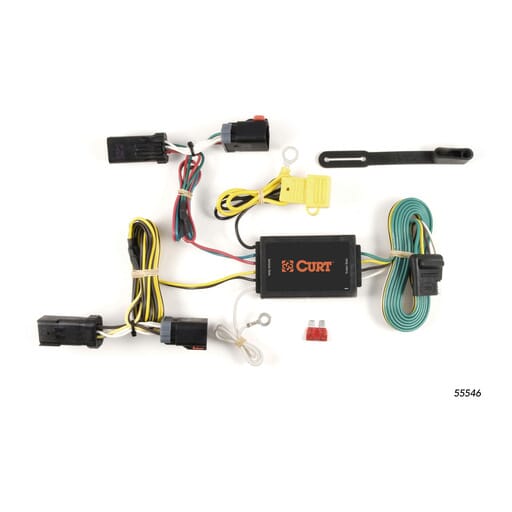 Curt Custom Wiring Harness, 4-Way Flat Output, Select Chrysler 300 C - 55546