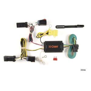 Curt Custom Wiring Harness, 4-Way Flat Output, Select Chrysler 300 C - 55546