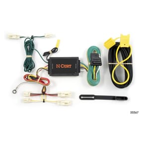 Curt Custom Wiring, 4-Flat, Select Mazda 3, 6, CX7, Toyota Camry, Corolla, FJ Cruiser - 55567