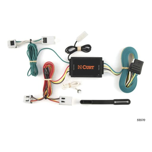 Curt Custom Wiring Harness, 4-Way Flat Output, Select Nissan Quest - 55570