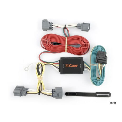 Curt Custom Wiring Harness, 4-Way Flat Output, Select Honda Ridgeline - 55585