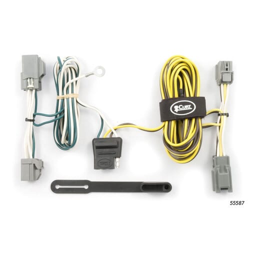 Curt Custom Wiring Harness, 4-Way Flat Output, Select Ford Freestyle, Five Hundred - 55587
