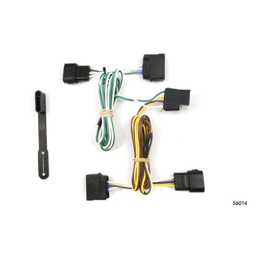 Curt Custom Wiring, 4-Way Flat Output, Select Chevrolet Corvette, Ford Focus, Ranger - 56014