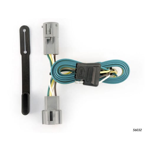 Curt Custom Wiring Harness, 4-Way Flat Output, Select Ford F-250, F-350 Super Duty - 56032
