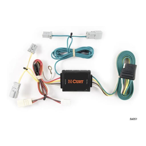 Curt Custom Wiring Harness, 4-Way Flat Output, Select Honda Civic Coupe - 56051
