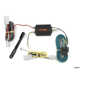 Curt Custom Wiring Harness, 4-Way Flat Output, Select Hyundai Santa Fe, Kia Forte - 56078