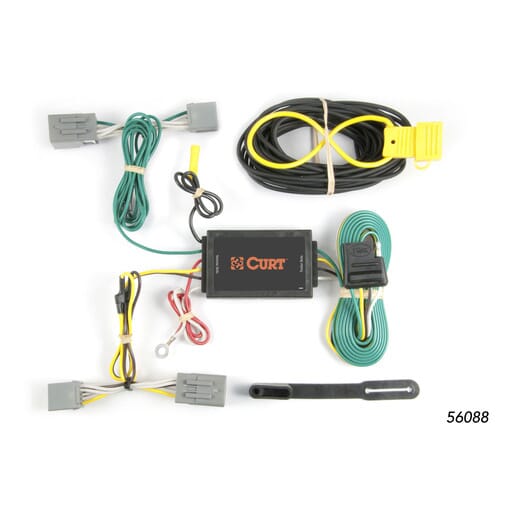 Curt Custom Wiring Harness, 4-Way Flat Output, Select Ford Mustang - 56088