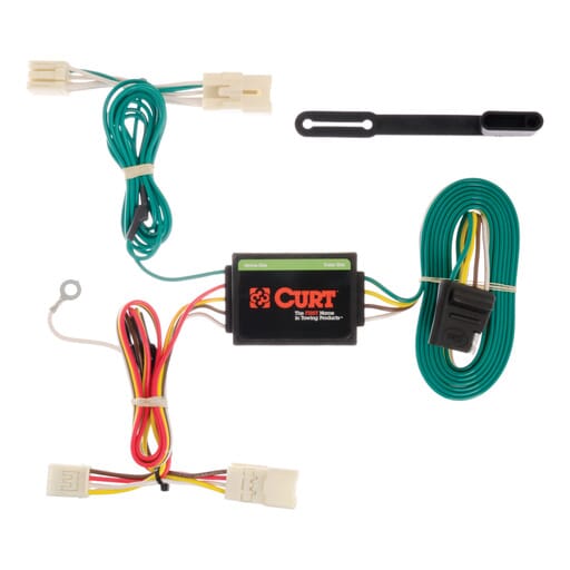 Curt Custom Wiring Harness, 4-Way Flat Output, Select Kia Rio Sedan - 56157