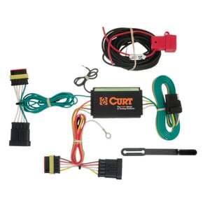 Curt Custom Wiring Harness, 4-Way Flat Output, Select Fiat 500 - 56174