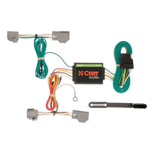 Curt Custom Wiring Harness, 4-Way Flat Output, Select Ford Fiesta Hatchback - 56191