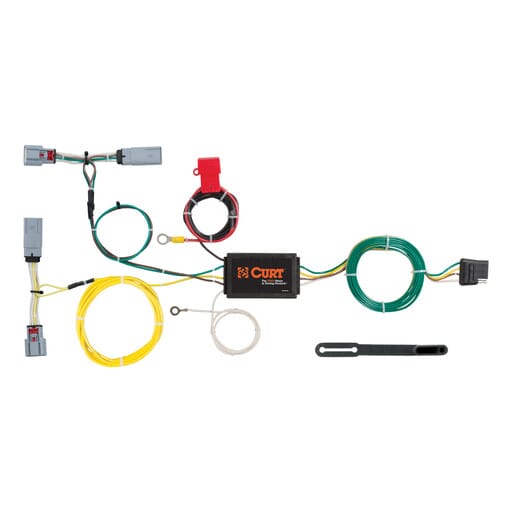 Curt Custom Wiring Harness, 4-Way Flat Output, Select Chrysler 300 - 56235