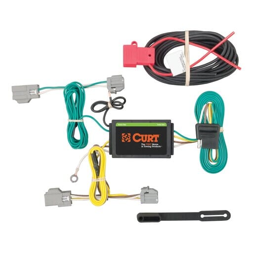 Curt Custom Wiring Harness, 4-Way Flat Output, Select Chrysler 200 - 56242
