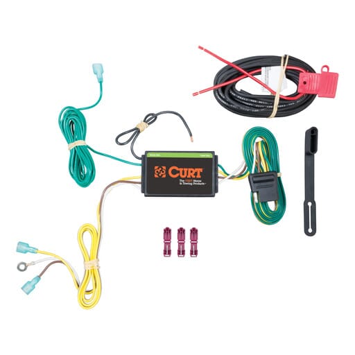 Curt Custom Wiring Harness, 4-Way Flat Output, Select Lincoln MKC - 56262