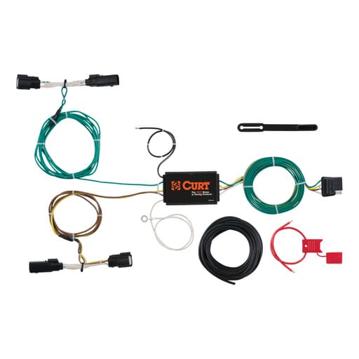 Curt Custom Wiring Harness, 4-Way Flat Output, Select Ford Edge - 56272