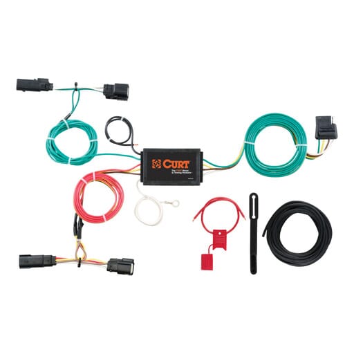 Curt Custom Wiring Harness, 4-Way Flat Output, Select Ford Edge Titanium - 56292