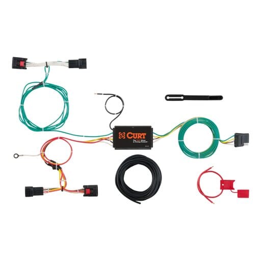 Curt Custom Wiring Harness, 4-Way Flat Output, Select Land Rover Discovery Sport - 56297