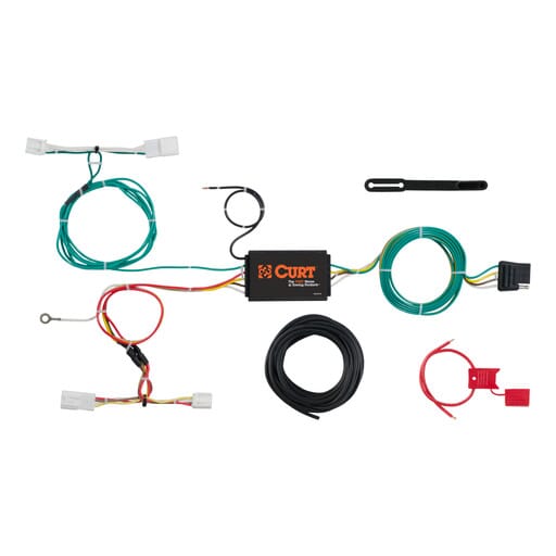 Curt Custom Wiring Harness, 4-Way Flat Output, Select Scion iM, Toyota Corolla - 56309