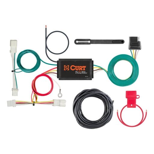 Curt Custom Wiring Harness, 4-Way Flat Output, Select Honda Civic - 56324